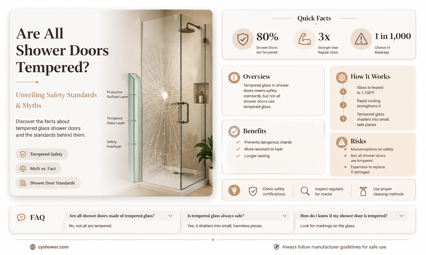 are all shower doors tempered
