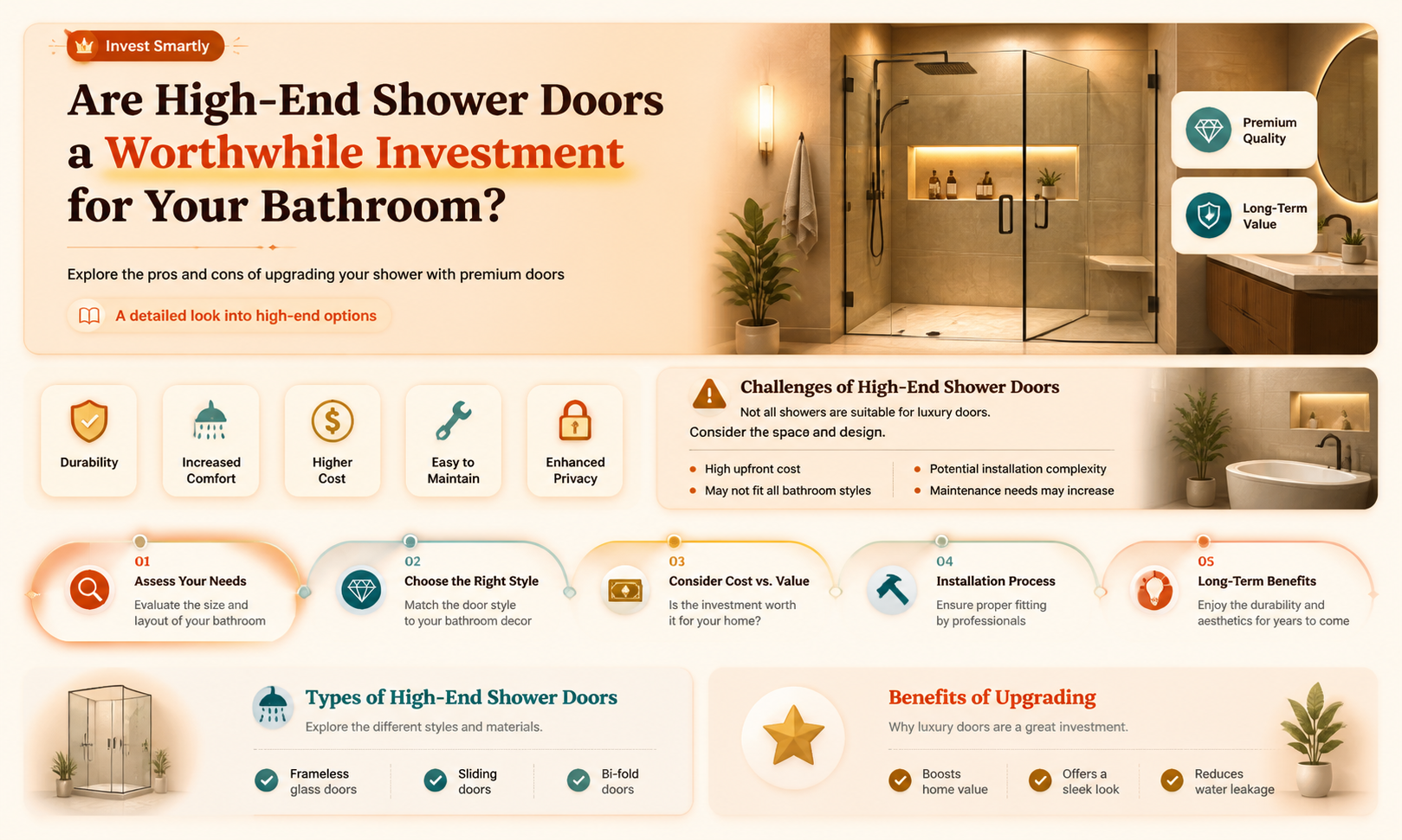 are expensive shower doors worth it