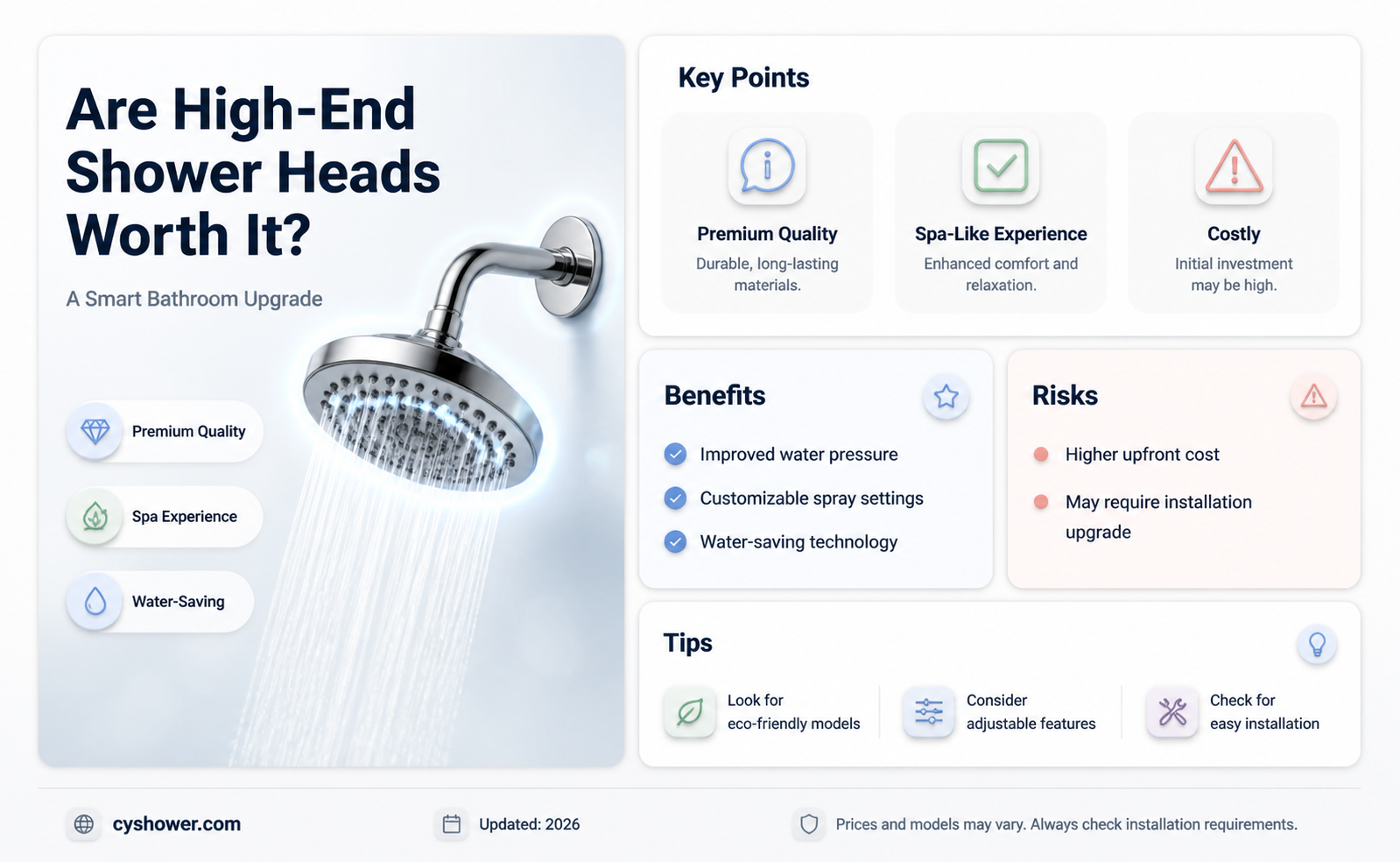 are expensive shower heads worth the money