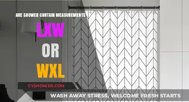 Shower Curtain Measurements: Length x Width or Width x Length?