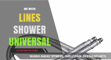 Are Water Lines for Showers Universal? A Comprehensive Guide