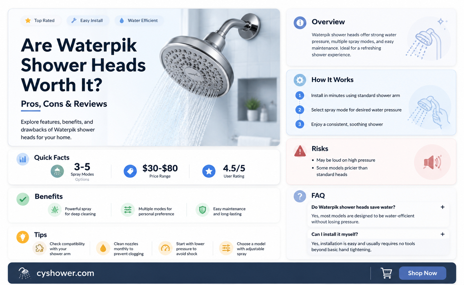 are waterpik shower heads good
