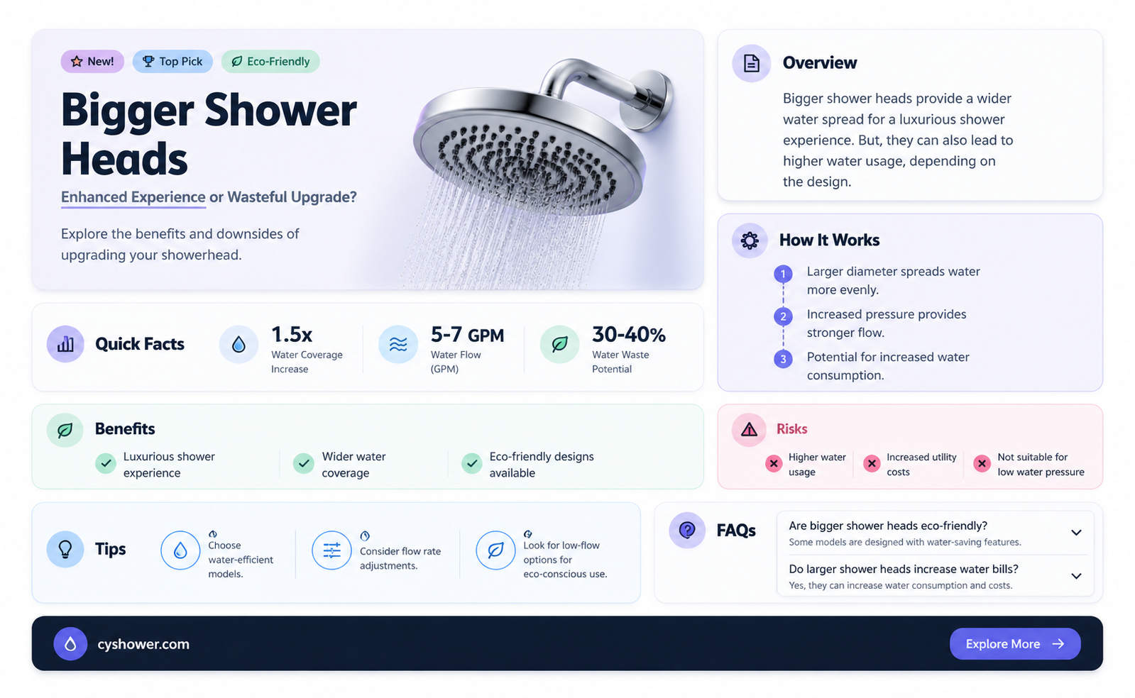 are bigger shower heads better