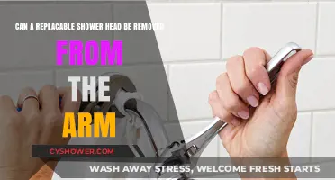 How to Easily Remove a Replaceable Shower Head from the Arm