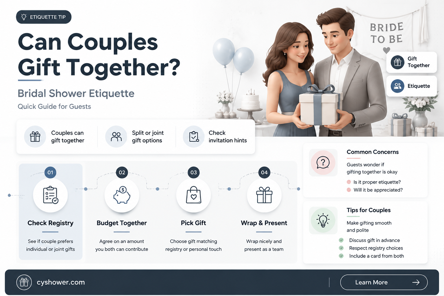 can bridal shower gift be from couple