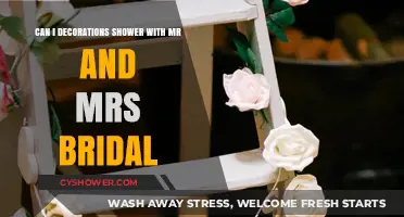 Can I Decorate My Shower with Mr. and Mrs. Bridal Decor?