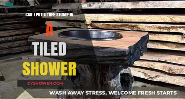 Tree Stump in Tiled Shower: Creative Idea or Plumbing Disaster?