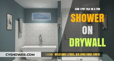 Can You Install Tile in a Tub Shower on Drywall?