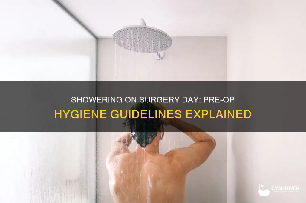 can i shower day of surgery