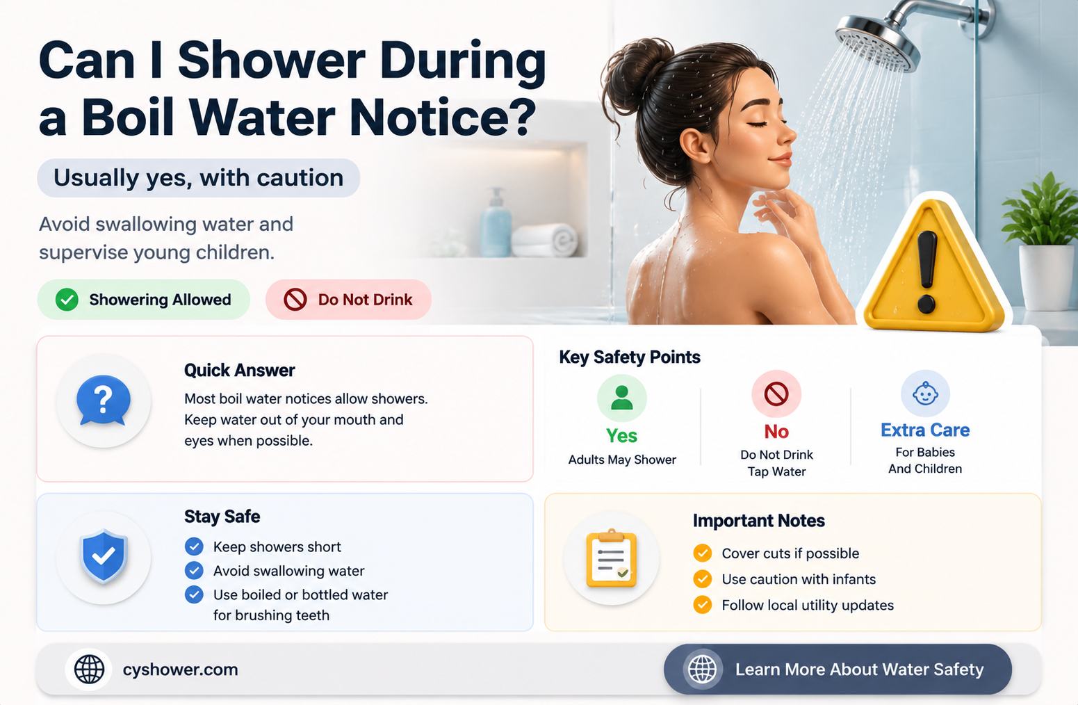 can i shower boil water notice