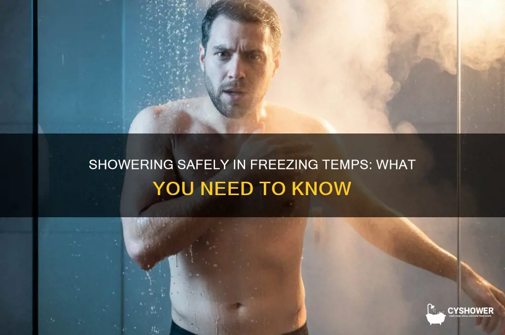 can i shower during a freeze