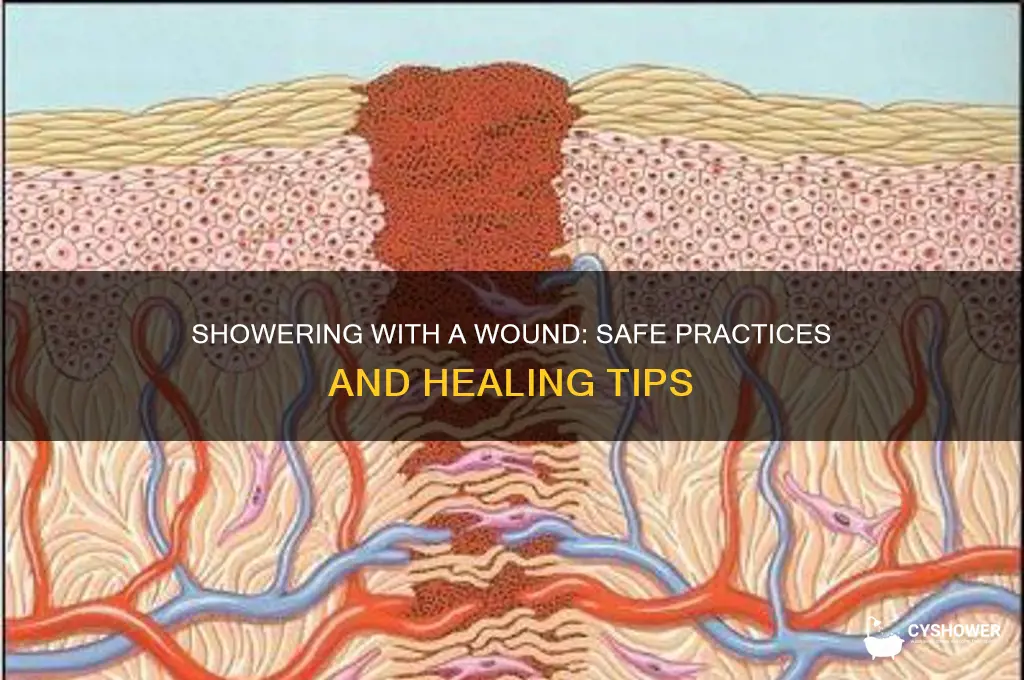 can i shower if i have a wound