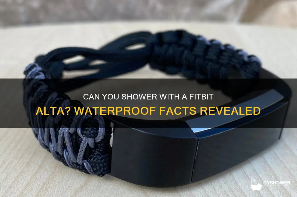 can i shower in a fitbit alta