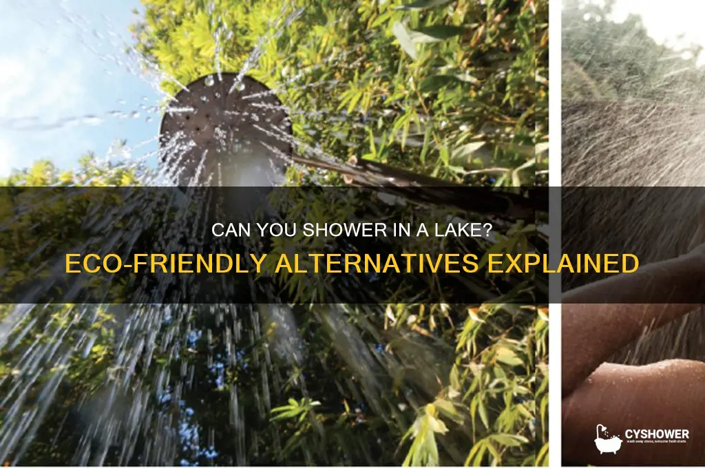 can i shower in a lake