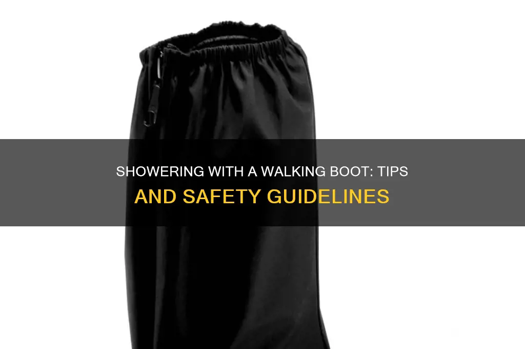 can i shower in a walking boot