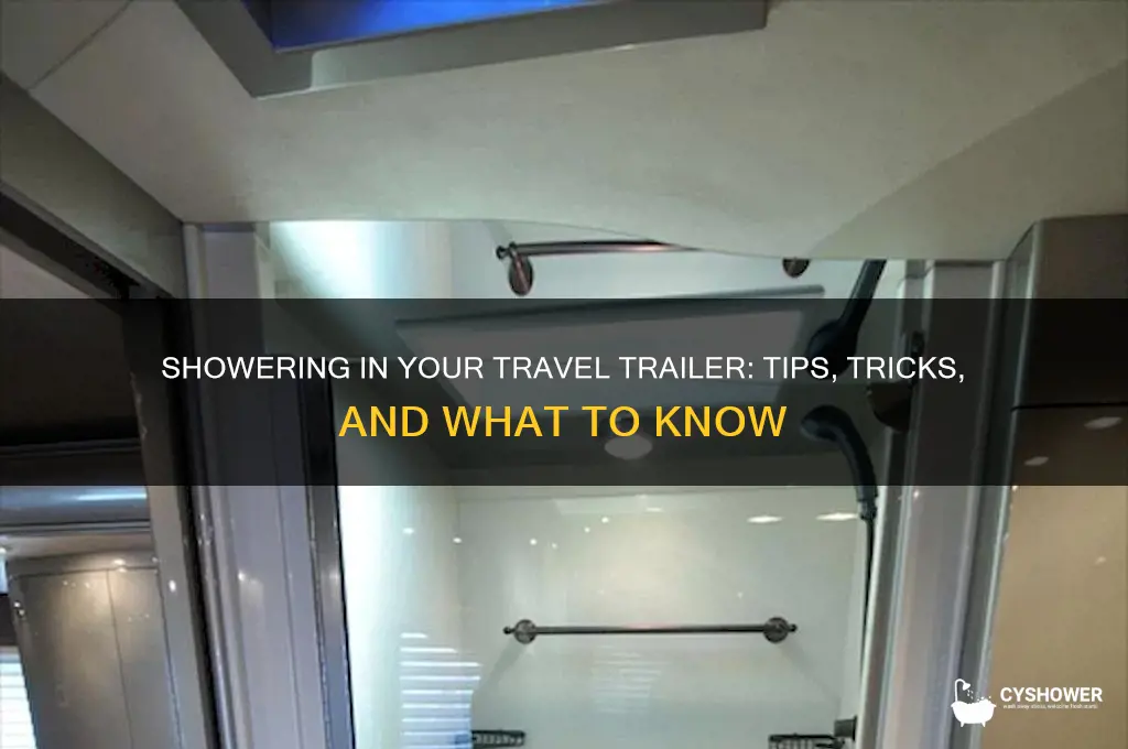 can i shower in my travel trailer