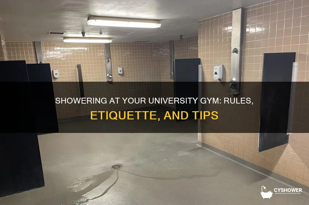 can i shower in university gym