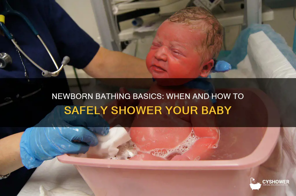 can i shower my newborn