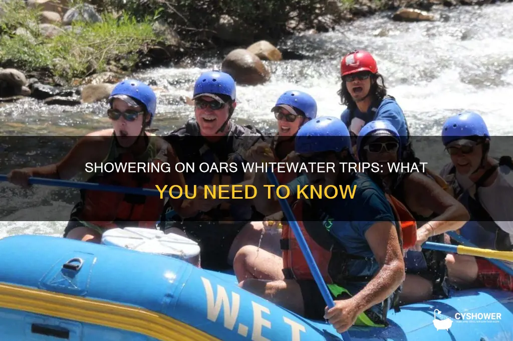 can i shower on an oars whitewater trip