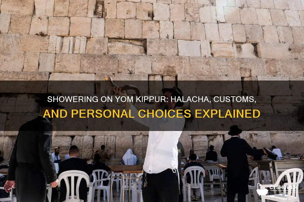 can i shower on yom kippur