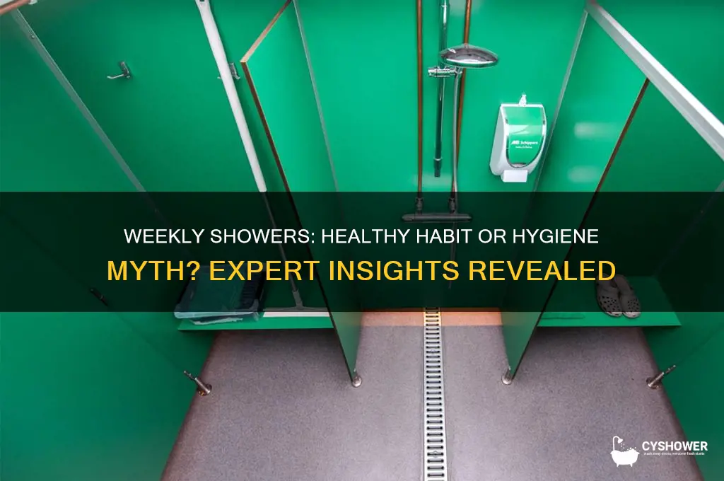 can i shower once a week