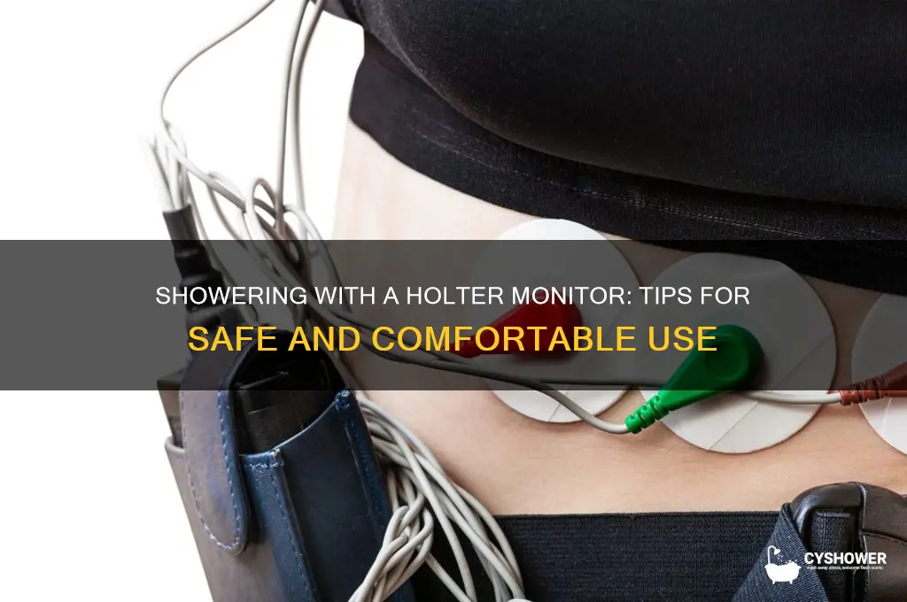 can i shower or bathe while wearing a holter monitor