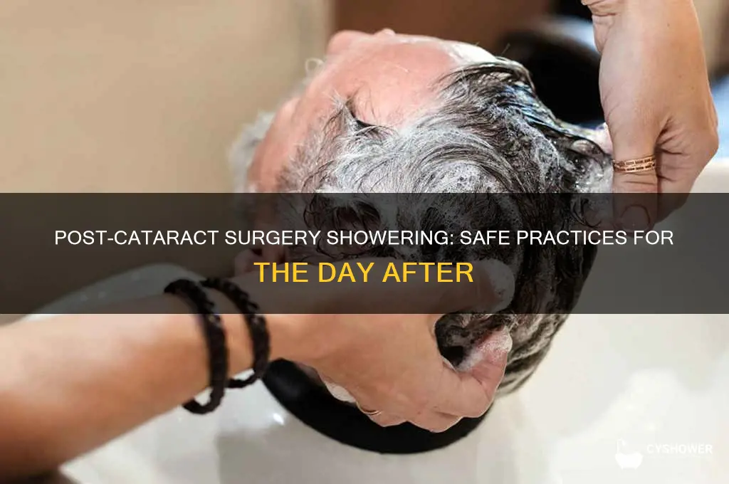 can i shower the day after cataract surgery