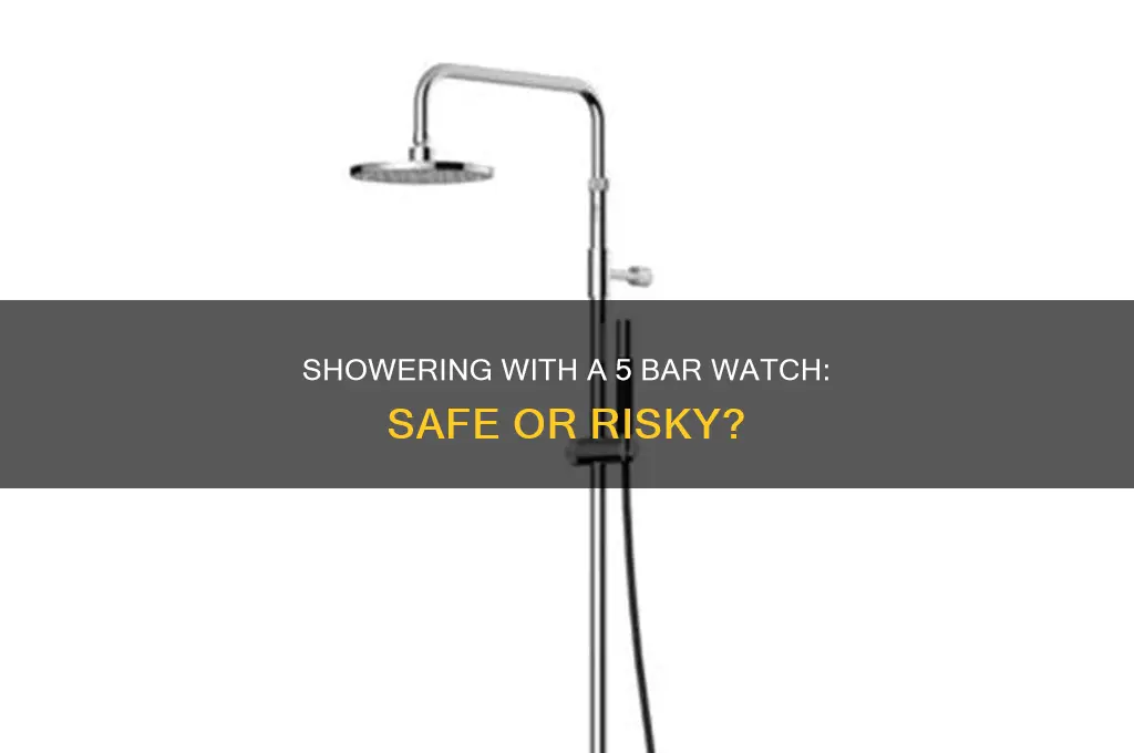 can i shower with 5 bar watch