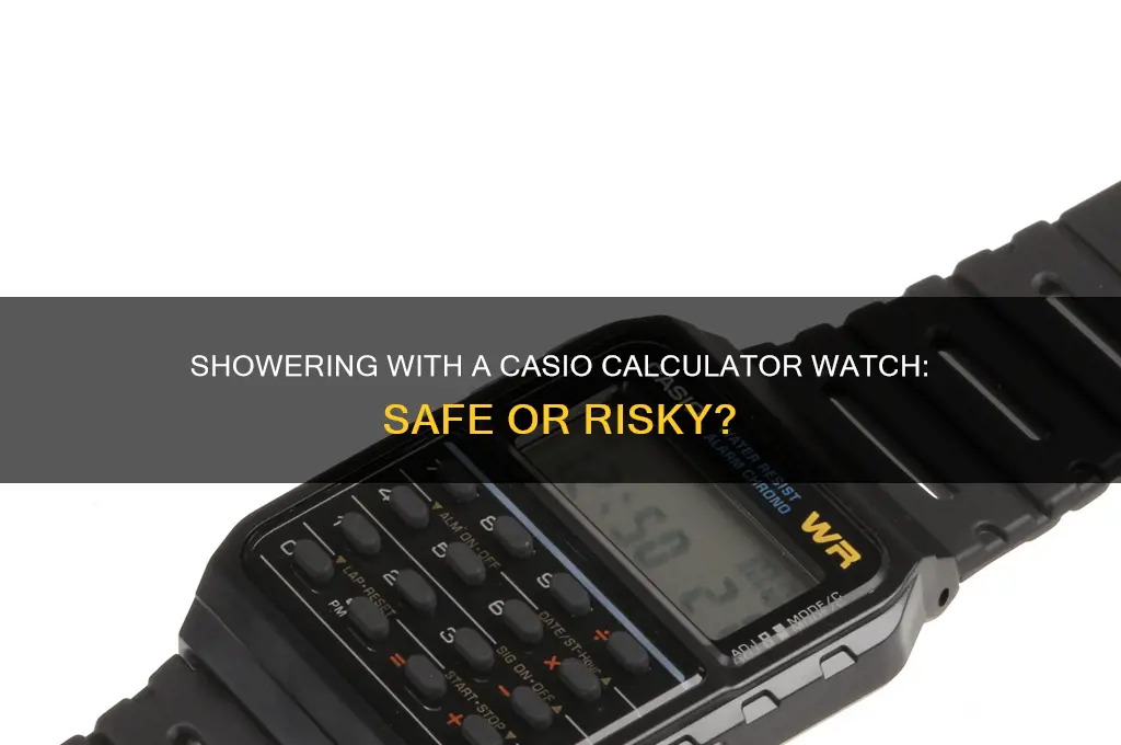 can i shower with a casio calculator watch