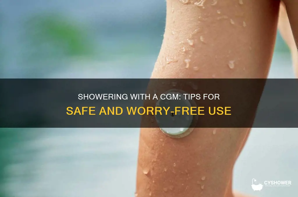 can i shower with a cgm