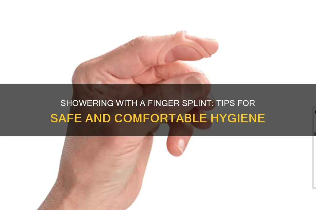 can i shower with a finger splint