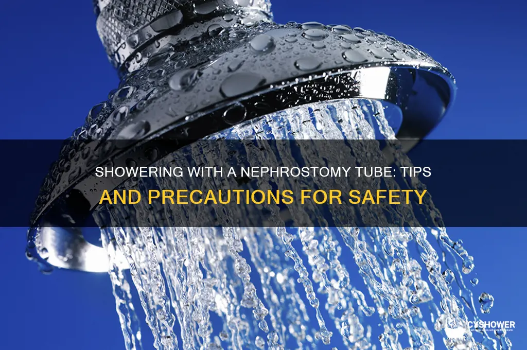 can i shower with a nephrostomy tube