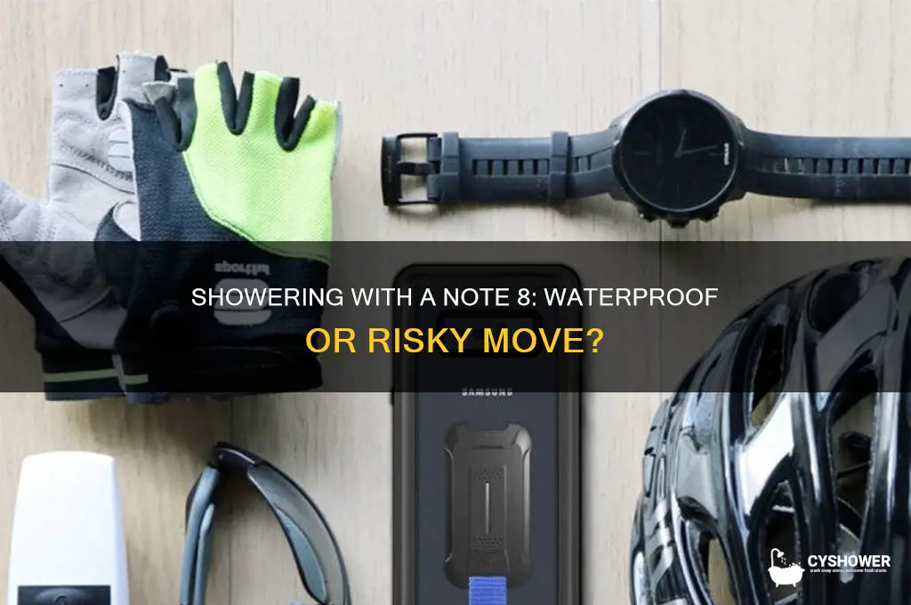 can i shower with a note 8