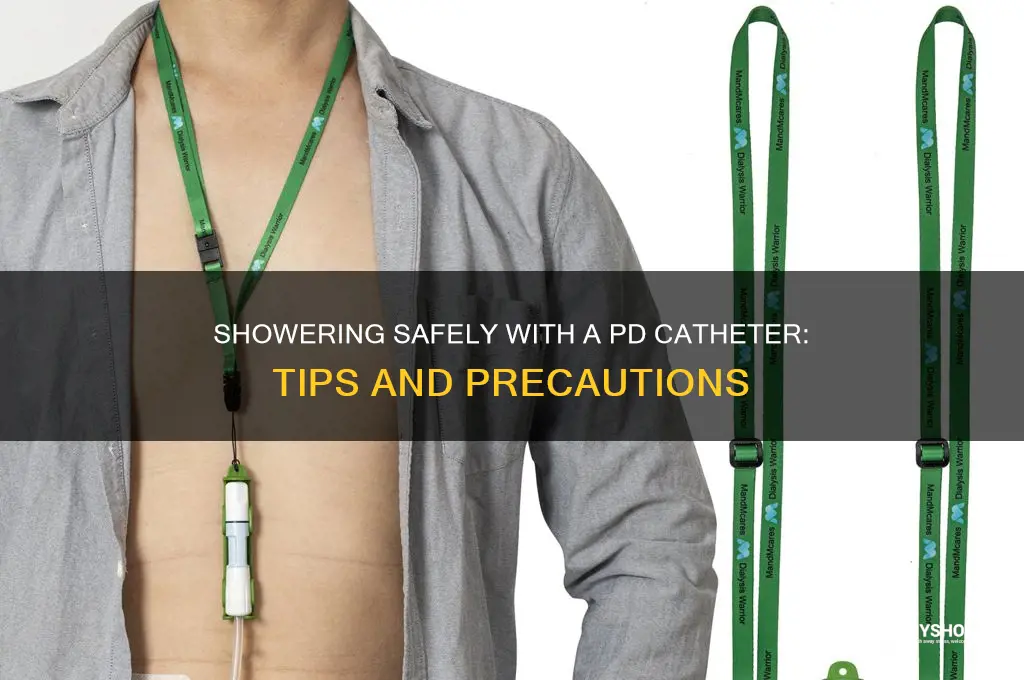 can i shower with a pd catheter
