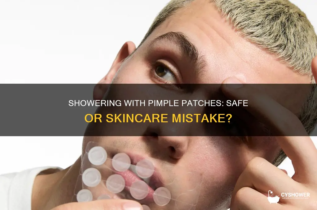 can i shower with a pimple patch