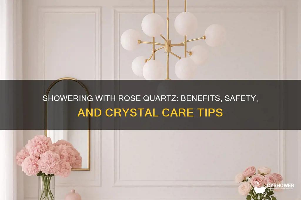 can i shower with a rose quartz stone