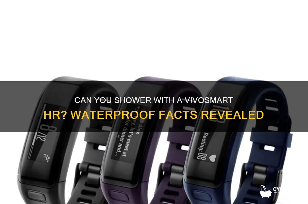 can i shower with a vivosmart hr