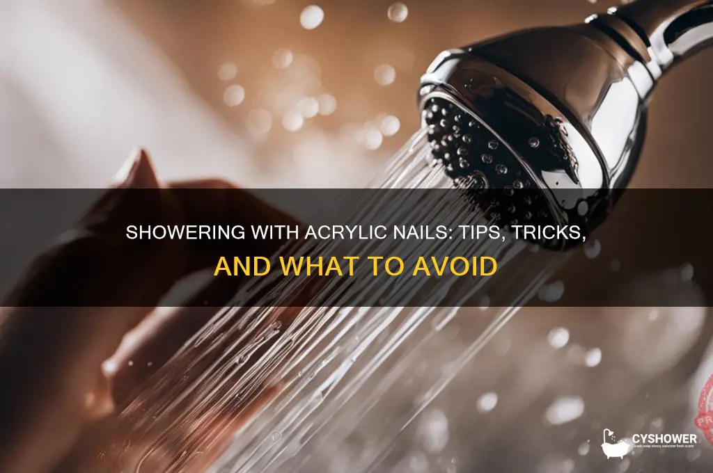 can i shower with acrylic nails