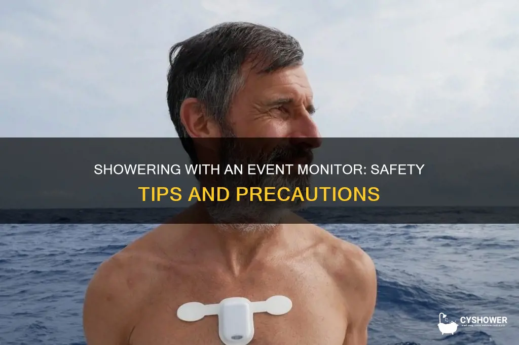 can i shower with an event monitor