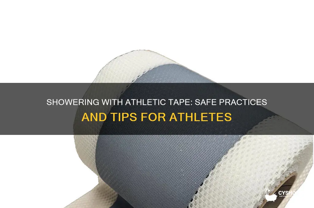 can i shower with athletic tape