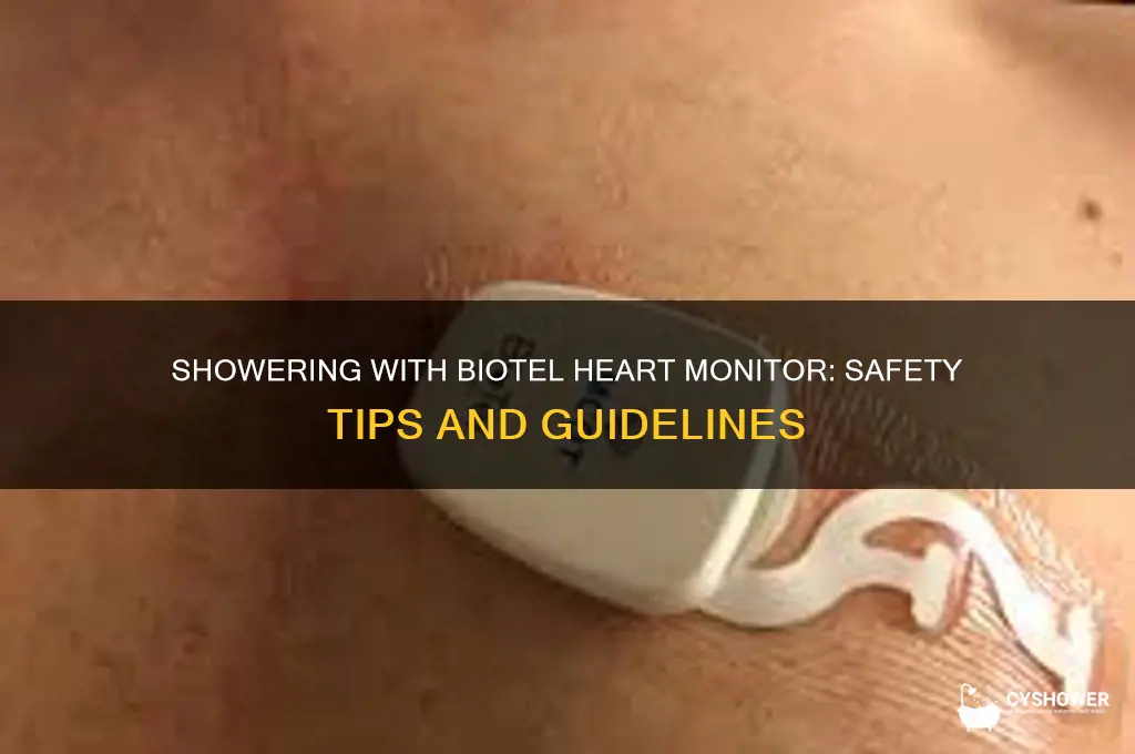 can i shower with biotel heart monitor
