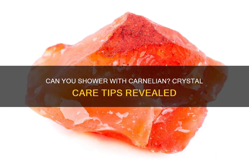 can i shower with carnelian