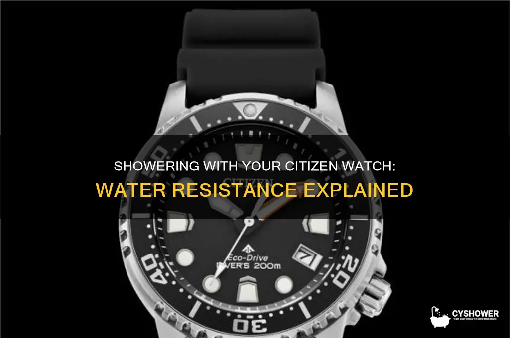 can i shower with citizen watch