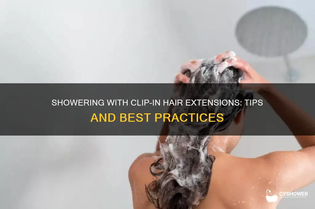 can i shower with clip in hair extensions