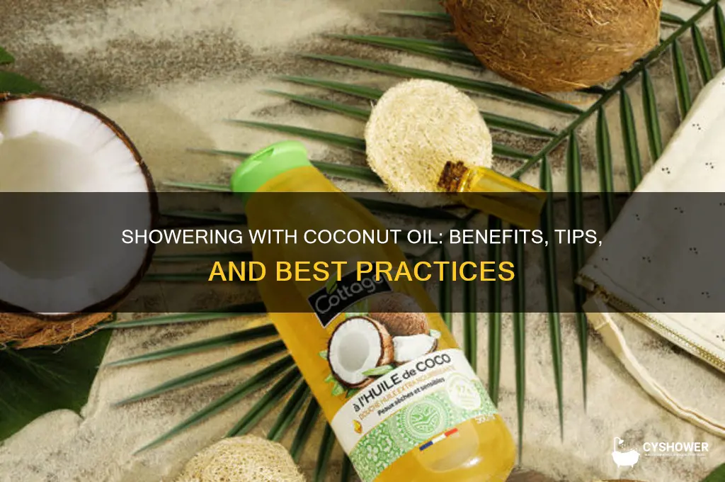can i shower with coconut oil