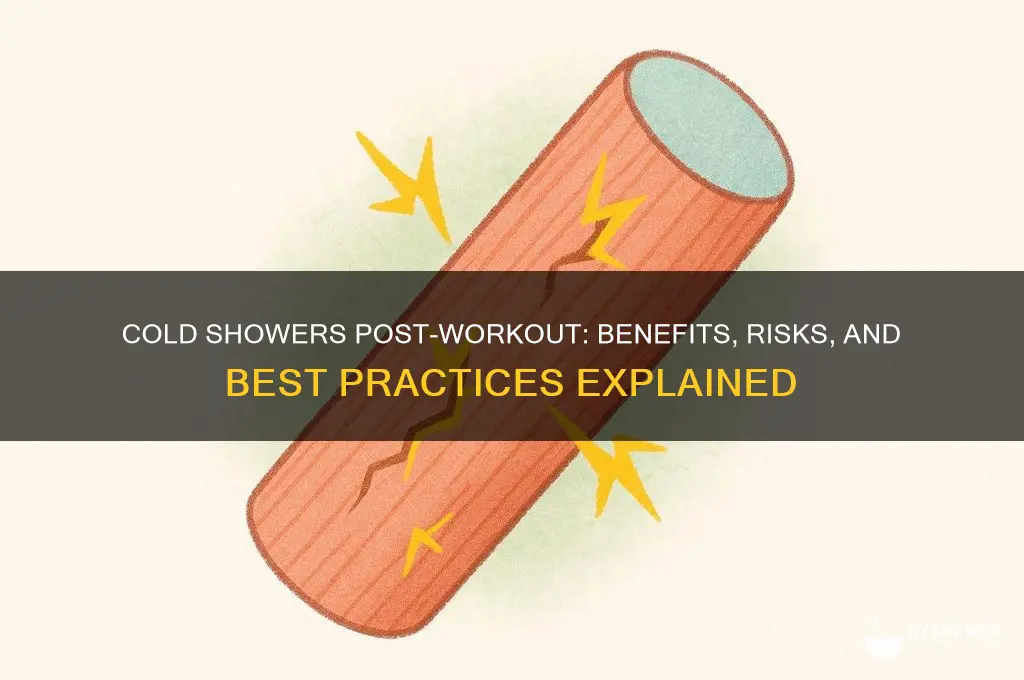 can i shower with cold water after working out