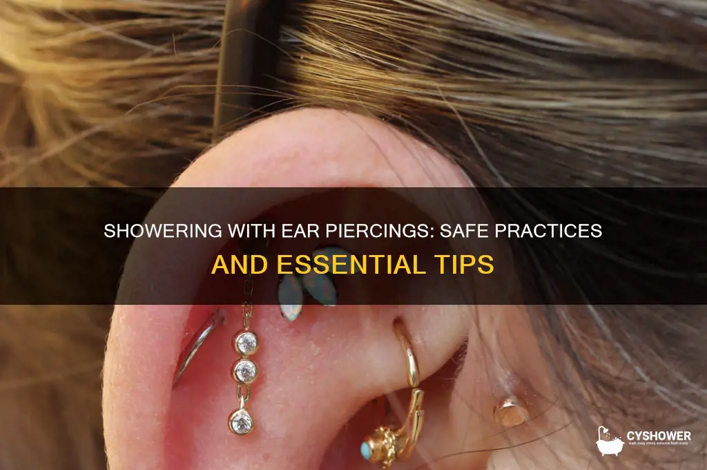 can i shower with ear piercing