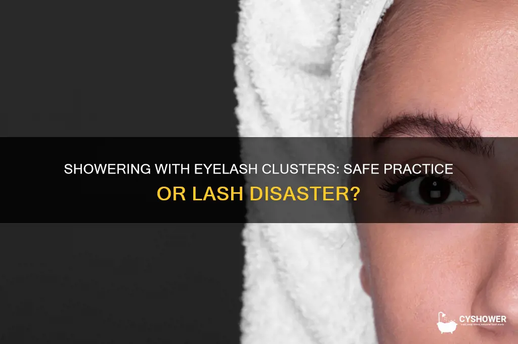 can i shower with eyelash clusters