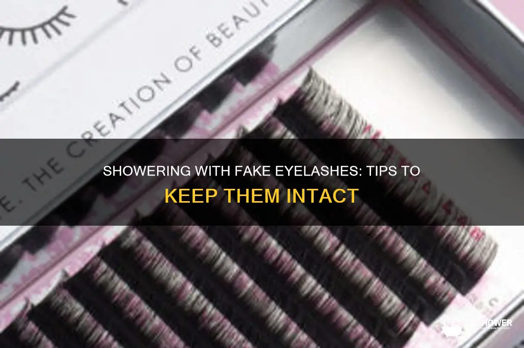 can i shower with fake eyelashes