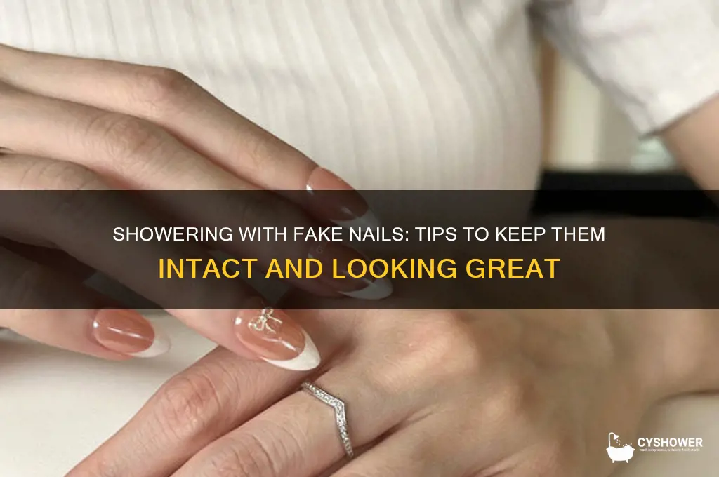can i shower with fake nails